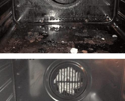oven clean 2 before and after